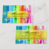 Fine Abstract Cool Cute Girly Retro Mode Visitekaartje (Voorkant / Achterkant)