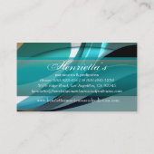 Fine Abstract Cool Cute Girly Retro Mode Visitekaartje (Achterkant)