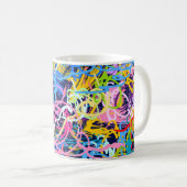 Fine Art background. Seamless pattern with grunge Koffiemok (Voorkant rechts)