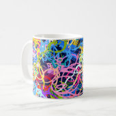 Fine Art background. Seamless pattern with grunge Koffiemok (Voorkant links)