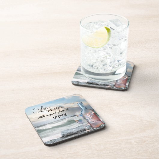 Fine Art Beach and Wine Coaster Bier Onderzetter (Rechterzijde)