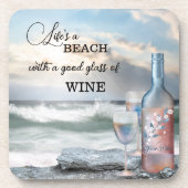 Fine Art Beach and Wine Coaster Bier Onderzetter (Voorkant)