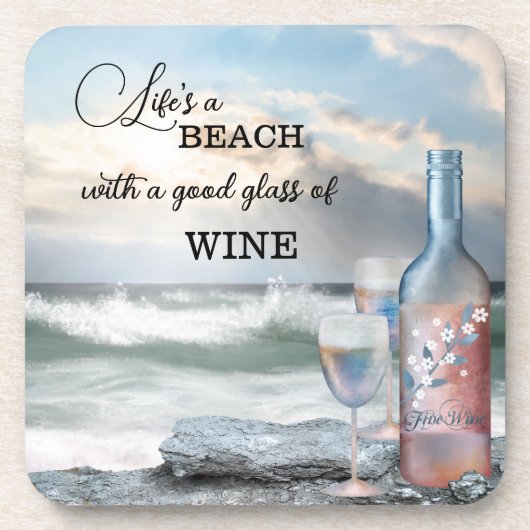 Fine Art Beach and Wine Coaster Bier Onderzetter (Voorkant)