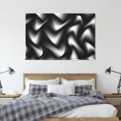 Fine Art Black en White Wrapped Canvas (Insitu (Slaapkamer))