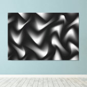 Fine Art Black en White Wrapped Canvas (Insitu (Houten vloer))