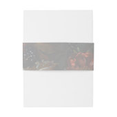 Fine Art Bloem Schilderen Kalligrafie Bruiloft Uitnodigingen Wikkel (Achterkant Voorbeeld)