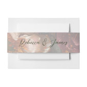 Fine Art Bloem Schilderen Kalligrafie Bruiloft Uitnodigingen Wikkel (Voorkant Voorbeeld)