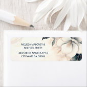 Fine Art Blue Ivory Flower |  Wedding Etiket (Insitu)