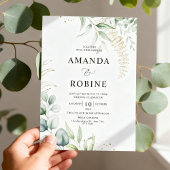 Fine Art Botanical Wedding Invitation Kaart