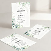 Fine Art Botanical Wedding Invitation Kaart