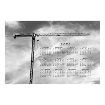 Fine Art Bouw Kraan Foto 2026 Kalender