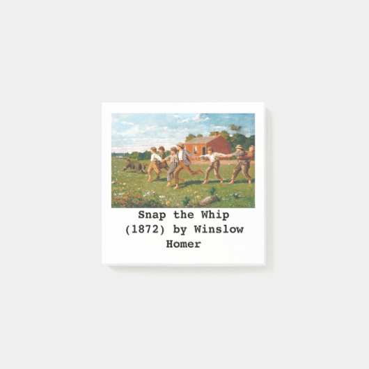 Fine Art breekt de wip van Winslow Homer Post-it® Notes (Voorkant)
