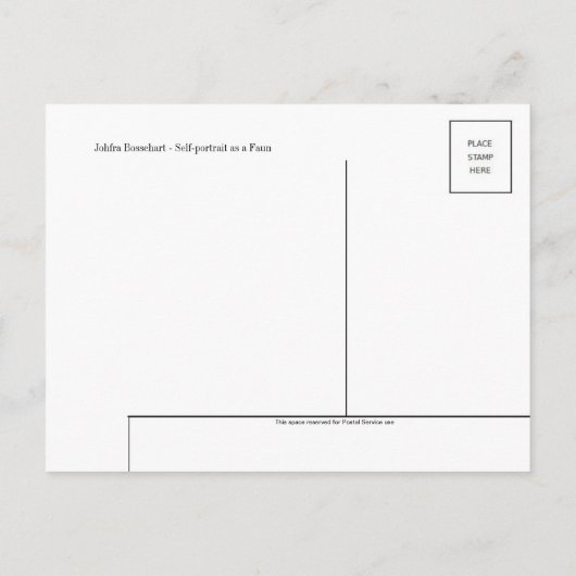 Fine Art Briefkaart (Achterkant)