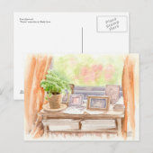 Fine Art Briefkaart - "Afbeeldingen", waterverf (Voorkant / Achterkant)