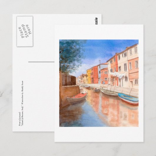 Fine Art Briefkaart - Buraneiland (Voorkant / Achterkant)