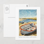 Fine Art Briefkaart - Burnham Overy Staithe, Norfo (Voorkant / Achterkant)