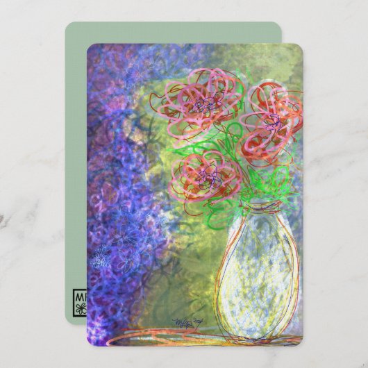 Fine Art Bright FloRAL dopamine decor Eigentijds (Voorkant / Achterkant)