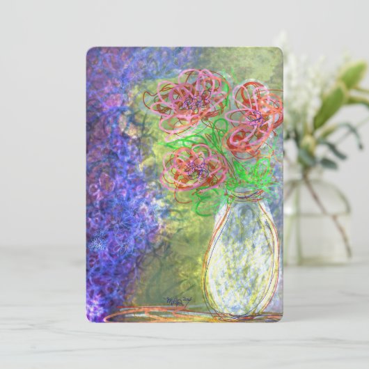 Fine Art Bright FloRAL dopamine decor Eigentijds (Staand voorkant)