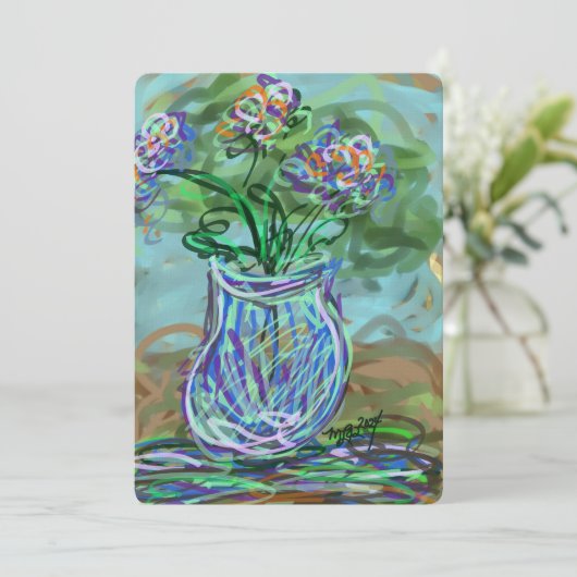 Fine Art Bright FloRAL dopamine decor Eigentijds (Staand voorkant)