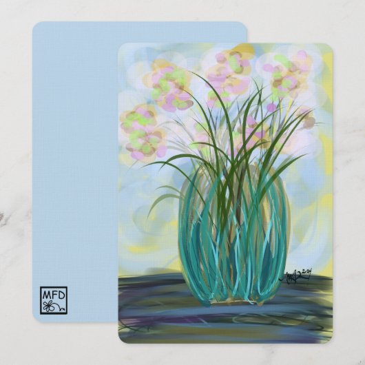 Fine Art Bright FloRAL dopamine decor Eigentijds (Voorkant / Achterkant)