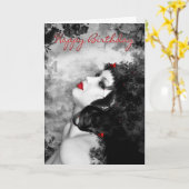 Fine Art Butterfly Princess Verjaardag Kaart - Mod (Gele Bloem)