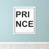 Fine Art Canvas "Prins" van Billy Bernie Afdruk (Insitu (Houten vloer))