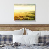 Fine Art Canvas Print - Kansas Flint Hills (Insitu (Slaapkamer))