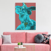 Fine Art Canvas Vrouw in beweging (Insitu (Woonkamer))