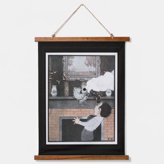 Fine Art Child Pistool Mantel | Hangend Wandkleed (Voorkant)
