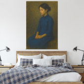 Fine Art – Classic Portrait Series – Elegant Asian Canvas Afdruk (Insitu (Slaapkamer))