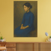 Fine Art – Classic Portrait Series – Elegant Asian Canvas Afdruk (Insitu (Woonkamer))