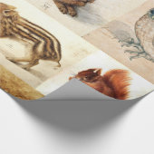 FINE ART COLLECTIE / Animal Drawings Perkament Cadeaupapier (Hoek)