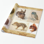 FINE ART COLLECTIE / Animal Drawings Perkament Cadeaupapier (Uitgerold)