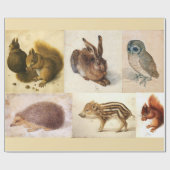 FINE ART COLLECTIE / Dierlijke tekeningen Cadeaupapier (Vlak)