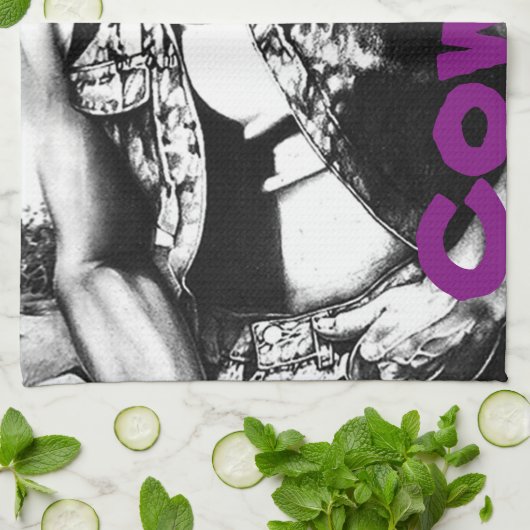 Fine Art Cowboy Kitchen Towels - maker "RjF".xx. Theedoek (Gevouwen)