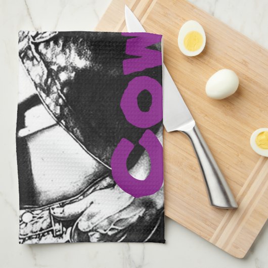 Fine Art Cowboy Kitchen Towels - maker "RjF".xx. Theedoek (Quarter Fold)