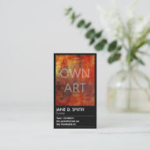 Fine Art Curator Visitekaartje (Staand voorkant)