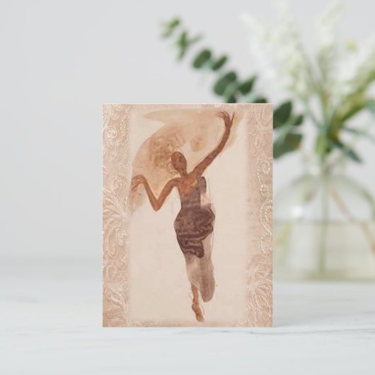 Fine Art ~ De danser c1906 Briefkaart (Staand voorkant)