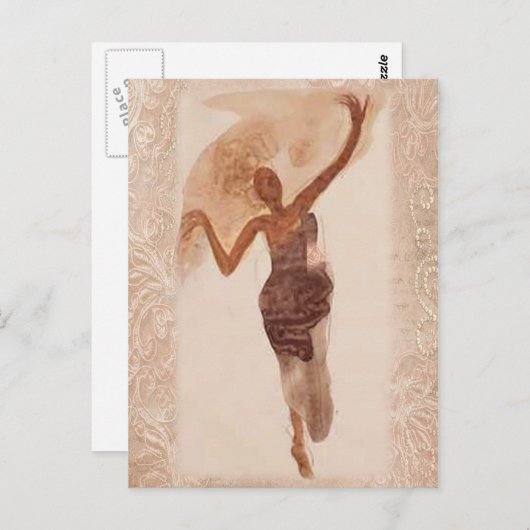 Fine Art ~ De danser c1906 Briefkaart (Voorkant / Achterkant)