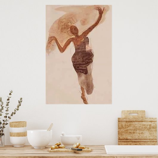 Fine Art ~ De danseres c1906 Poster (Keuken)