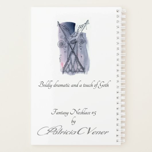 Fine Art Dramatic Fantasy Ketting Planner (Achterkant)