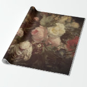 Fine Art Floral Decoupage Poster Cadeaupapier (Uitgerold)