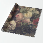 Fine Art Floral Decoupage Poster Cadeaupapier (Uitgerold)