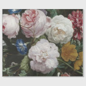 Fine Art Floral Decoupage Poster Cadeaupapier (Vlak)