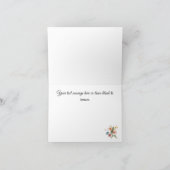 Fine Art Floral Drop Baby shower Dank u kaart (Binnen)