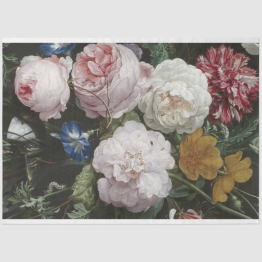 Fine Art Floral-ontkoppelingspagina Tissuepapier (Voorkant)