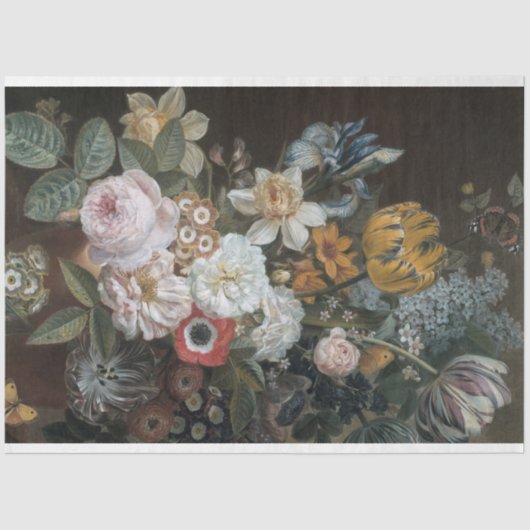 Fine Art Floral-ontkoppelingspagina Tissuepapier (Voorkant)