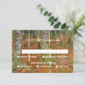 Fine Art Gustav Klimt Forest Natuur Maaltijden RSVP Kaartje (Staand voorkant)