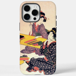 Fine Art Japan print Japanse vrouwen die boeken le iPhone 16 Pro Max Hoesje