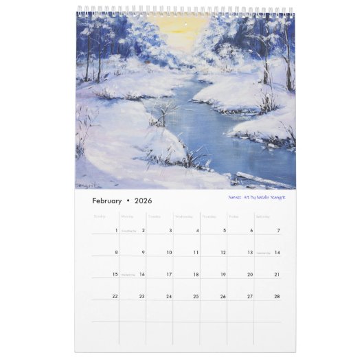 Fine Art kalender 2025 seizoenen (Feb 2026)